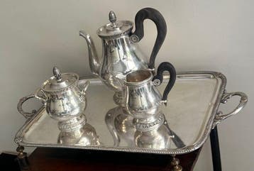 Christofle - Koffie- en theeservies (4) - Malmaison -