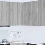 vidaXL Hangkast Grijs Sonoma en Wit 57 x 57 x 100 cm Bewerkt, Verzenden, Nieuw