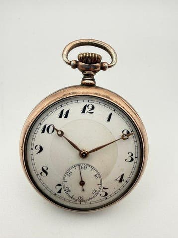 Junghans - Solid Silver 800 Pocket Watch - Cal. J53 - 10801, Nieuw