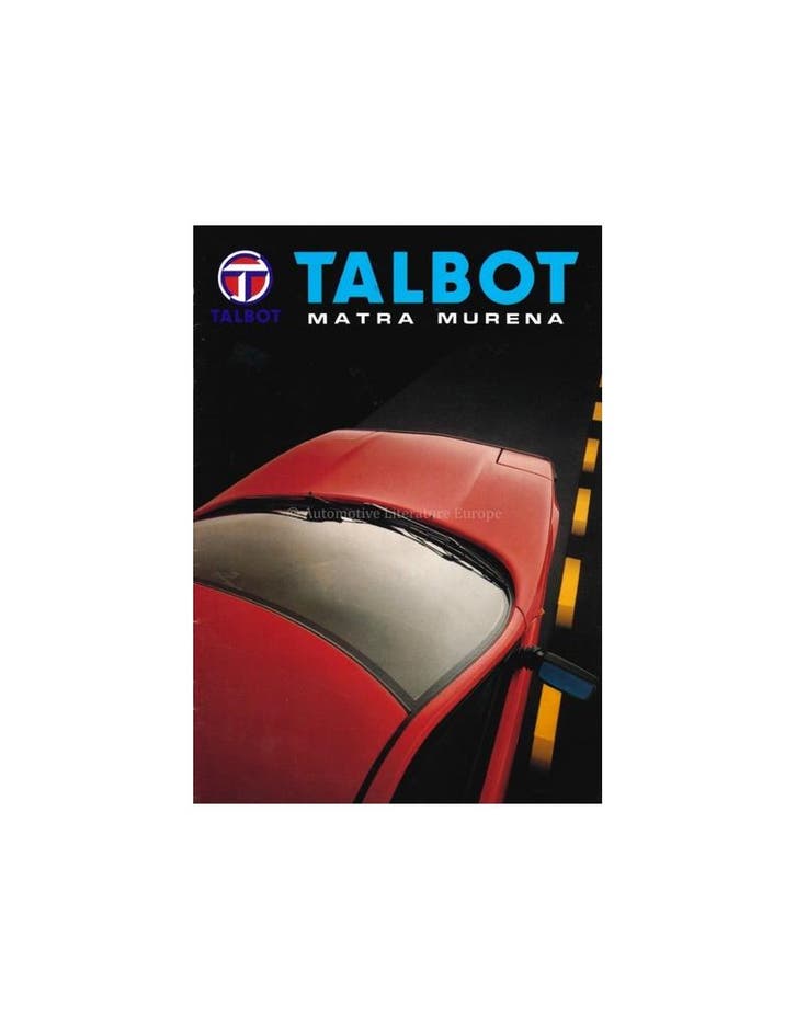 1982 MATRA MURENA BROCHURE NEDERLANDS, Boeken, Auto's | Folders en Tijdschriften