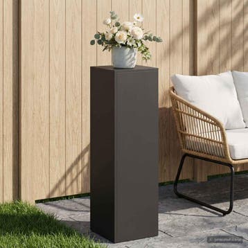 vidaXL Plantenstand Zwart 30 x 30 x 100 cm Staal, Tuin en Terras, Verzenden, Nieuw