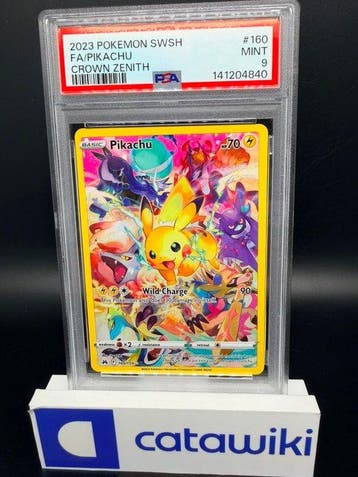 Pokémon - 1 Graded card - Pikachu [FA] 160/159 PSA 9 - Sword