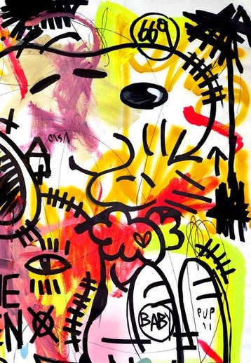 LACRISS (1990) - LOVER SNOOPY & WOODSTOCK “YELL!” SUNSET SKY