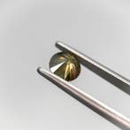 1 pcs Diamant (Natuurlijk gekleurd) - 0.90 ct - Rond - Fancy, Nieuw