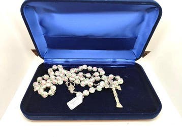 Chapelet - Chapelet rare en argent 925 et verre de Murano,
