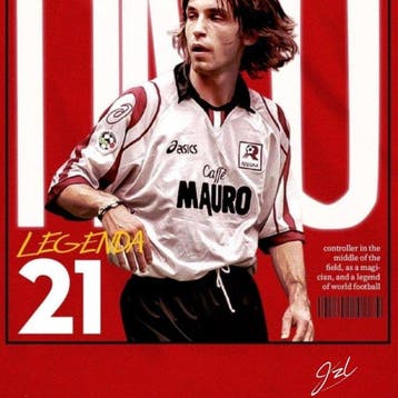 JZL - [XXL Canvas] Pirlo 21 – La Leggenda, Nieuw
