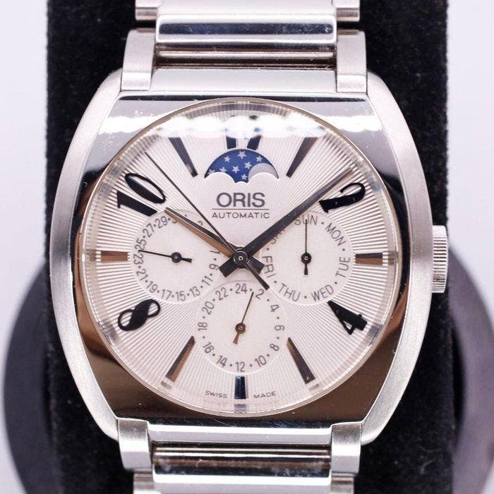 Oris - Frank Sinatra Calendar Moonphase Automatic - 7572 -, Handtassen en Accessoires, Horloges | Heren