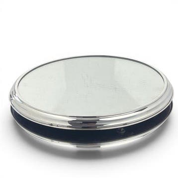 Dienblad - gespiegelde geometrische - .800 zilver -