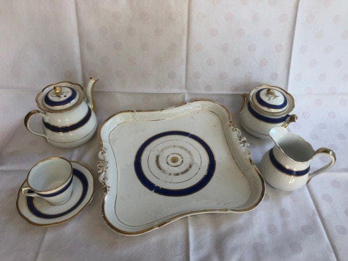 Service à café - Porcelaine - de Tournai, Antiquités & Art, Antiquités | Verre & Cristal