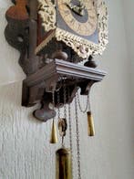 Horloge murale - Laiton, Bois - 1950-1960, Antiquités & Art