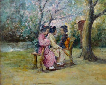 Henri Roland (1897-1941) - Japonaises dans un jardin