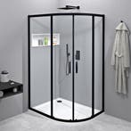 Aanbieding: Douchecabine Gelco Sigma Simply Black Kwartrond, Ophalen of Verzenden, Nieuw, Douche