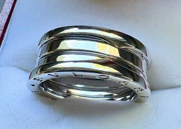 Bvlgari - Ring - B.zero 1 - 18 karaat Witgoud - 0.00ct. tw., Handtassen en Accessoires, Ringen, Nieuw