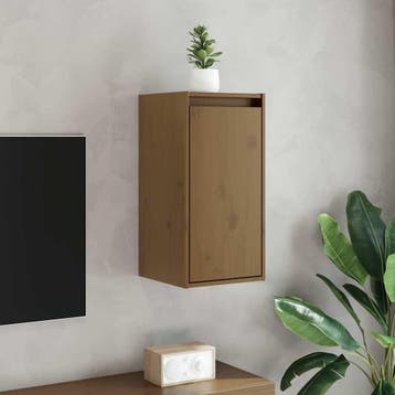 vidaXL Wandkasten 2 st 30x30x60 cm massief grenenhout, Verzenden
