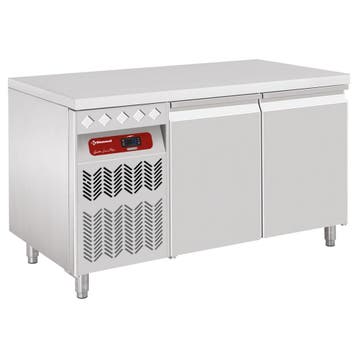 Geventileerde koeltafel, 2 deuren GN 1/1, groep aan linkse k, Verzenden