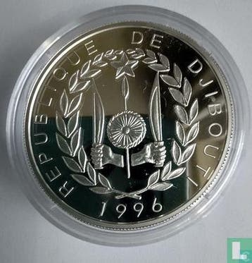 Djibouti 100 francs 1996 (PROOF) Portuguese discovery of..., Timbres & Monnaies, Monnaies | Afrique, Verzenden, Losse munt