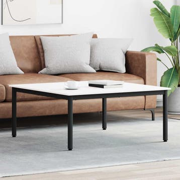 vidaXL Salontafel Wit 100 x 100 x 45 cm Massief grenenhout, Verzenden, Nieuw