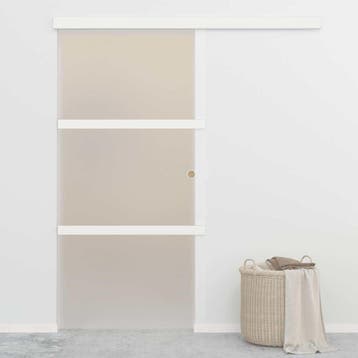 vidaXL Schuifdeur met zachte stops 90x205 cm ESG-glas en, Verzenden, Nieuw