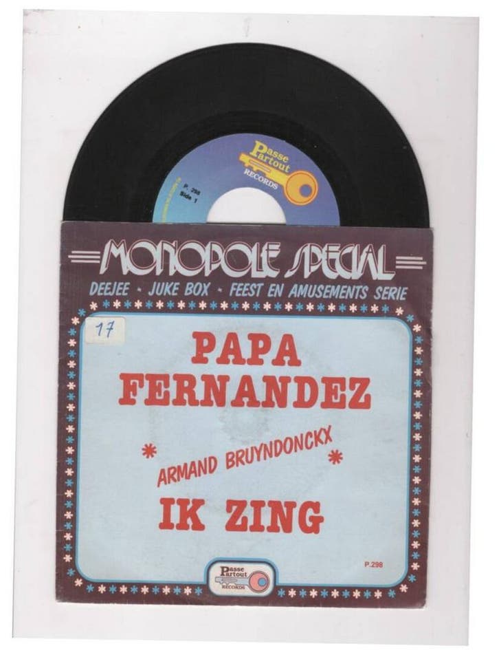 Armand Bruyndonckx – Papa Fernandez / Ik Zing (1-7-Vinyl-Si, Cd's en Dvd's, Vinyl Singles, Ophalen of Verzenden