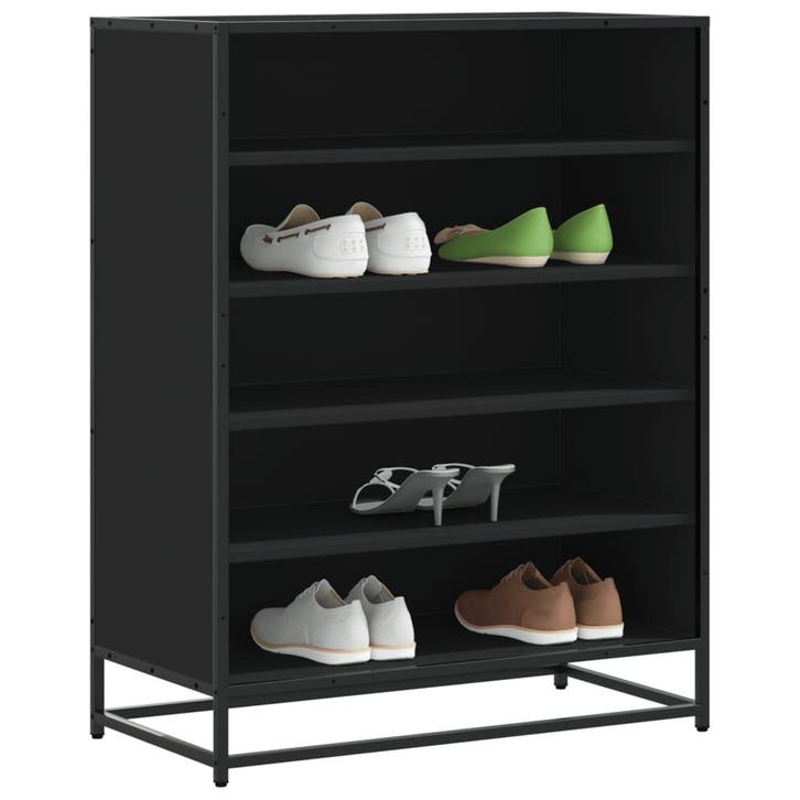 vidaXL Schoenenkast 75x38x97,5 cm bewerkt hout en metaal, Huis en Inrichting, Kasten | Schoenenkasten, Nieuw, Verzenden
