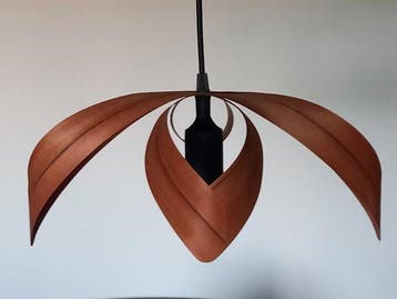Plafondlamp - Natuurlijke appelhouten fineer