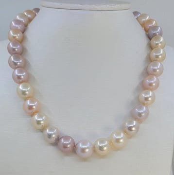 Sans prix de réserve - Collier Perles Edison rondes, Handtassen en Accessoires, Kettingen, Nieuw