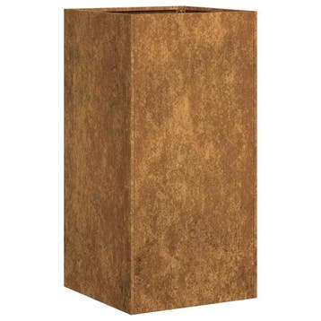 Plantenbak 40x80cm Weervast staal | Retour deal -34% | Nu..., Tuin en Terras, Minder dan 60 cm, Vierkant, Zo goed als nieuw, Metaal
