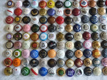 Themacollectie - 300 mooie champagnecapsules (mooie randen).