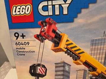Lego Set - 60409 - City - LEGO City Gele mobiele bouwkraan, Nieuw