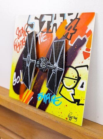 Pappay - Street art: Empire order T.I.E, Antiek en Kunst