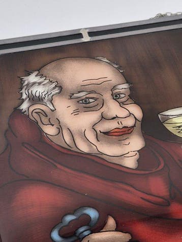 Décoration murale - Tableau en verre décoratif – Moine et
