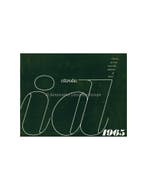 1965 CITROEN ID 19 BROCHURE FRANS