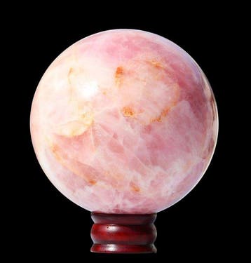 Sphère de cristal en quartz rose géante de 5,52 kg -