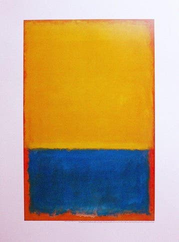 Mark Rothko - Yellow Blue on Orange, Antiek en Kunst