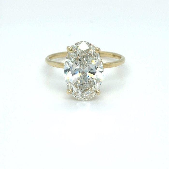 Zonder minimumprijs - Ring - 14 karaat Geel goud - 3.04ct., Bijoux, Sacs & Beauté, Bagues