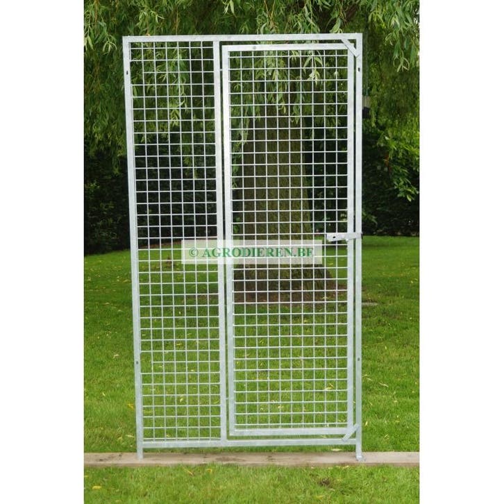 Panneaux à maille 184 h - 1 m - maille 50x50x4 - avec porte, Animaux & Accessoires, Accessoires pour chiens, Neuf