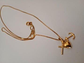 Ketting met hanger - 18 karaat Geel goud