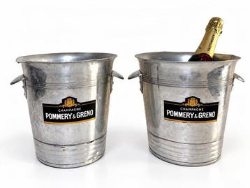 Pommery & Greno - Champagne koeler (2) - Aluminium, Antiek en Kunst