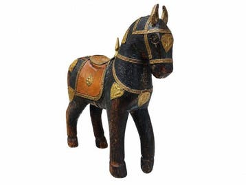 sculptuur, Cavallo decorativo vintage artigianale - 16.5 cm