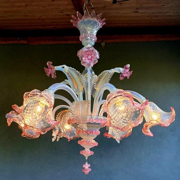 Kroonluchter - Veneziano Cà Rezzonico - Muranoglas, Antiek en Kunst, Antiek | Verlichting