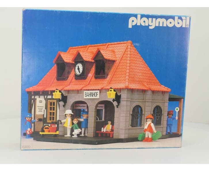 Playmobil 4300 Trein stationsgebouw OVP #9555, Hobby en Vrije tijd, Modelbouw | Overige, Gebruikt, Ophalen of Verzenden