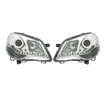 PHARES POUR VOLKSWAGEN VW POLO 9N3 05-09 DAYLIGHT FOND CHROM, Verzenden