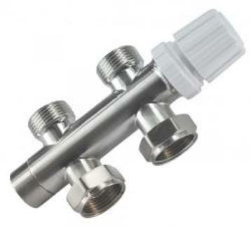 Sanifun thermostaatventiel onderblok 3/4 inch recht geborst, Ophalen of Verzenden, Nieuw, Overige typen