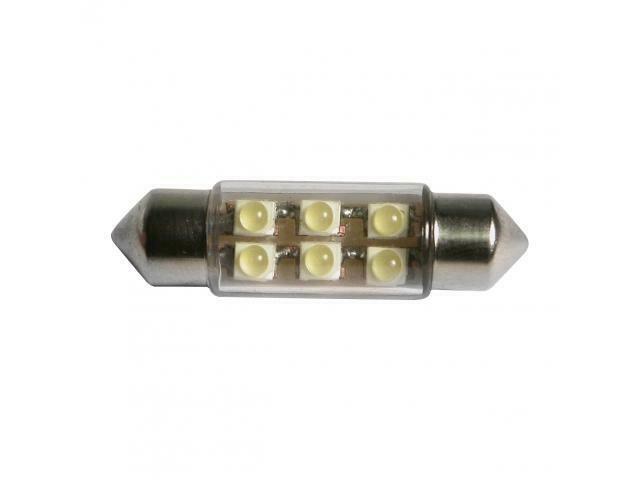 LED 6SMD 37mm White 2st, Auto-onderdelen, Verlichting, Ophalen of Verzenden