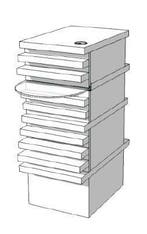 *TIP*  Rechte toonbank met blokjes voor en plank C-PMC-005, Zakelijke goederen, Ophalen of Verzenden
