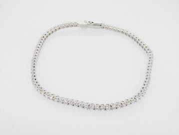 Bracelet de tennis - 14 carats Or blanc - 2.82ct. tw.
