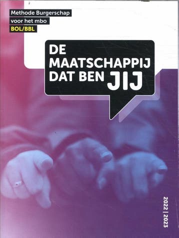 De maatschappij dat ben JIJ / BOL/BBL methode Burgerschap, Verzenden, Gelezen