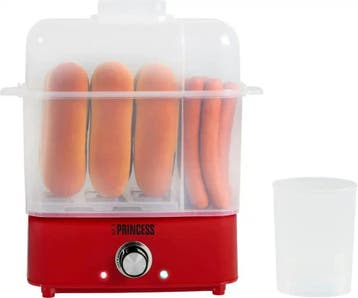 2dekans | Princess Hot Dog Maker & Eierkoker 2-in-1 - Voor 6, Ophalen of Verzenden