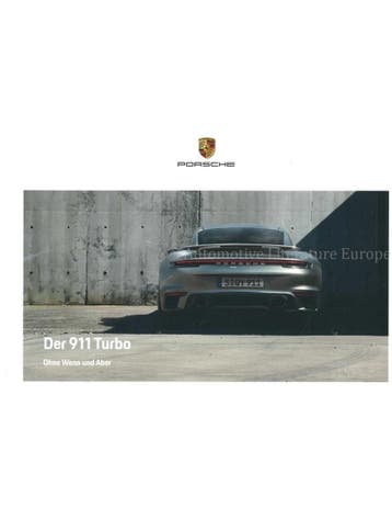2022 PORSCHE 911 TURBO HARDCOVER BROCHURE DUITS, Ophalen of Verzenden