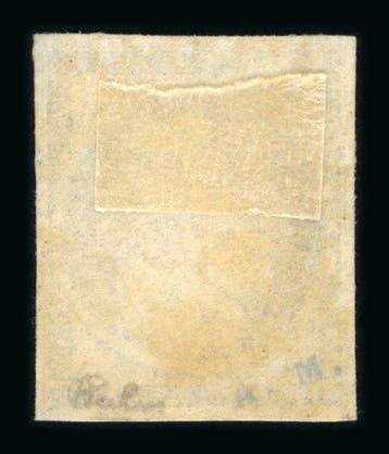 Frankrijk 1850 - Cérès niet getand, 25 c. blauw - Yvert 4, Gestempeld
